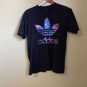 Adidas Men’s Black Galaxy Logo T-Shirt